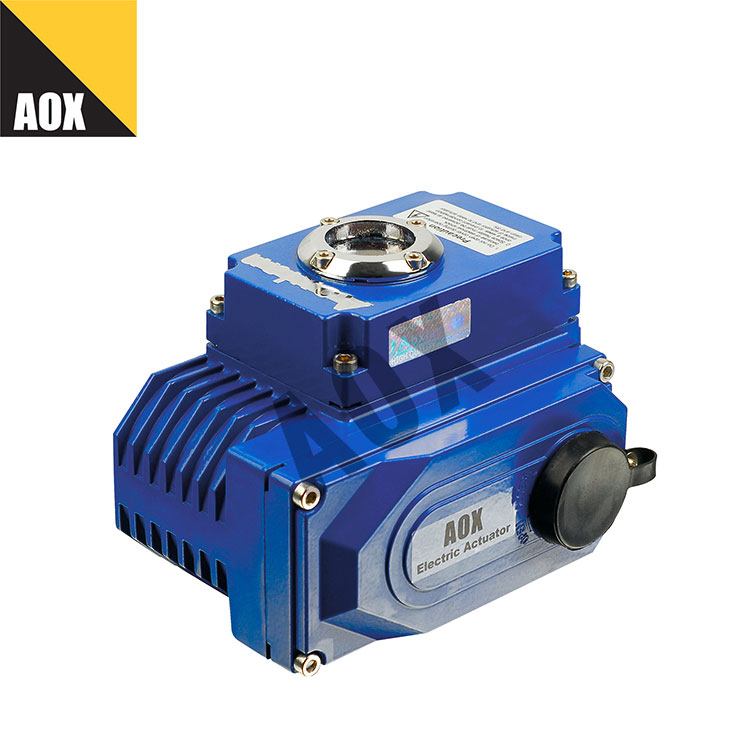 Compact quarter turn electric actuator