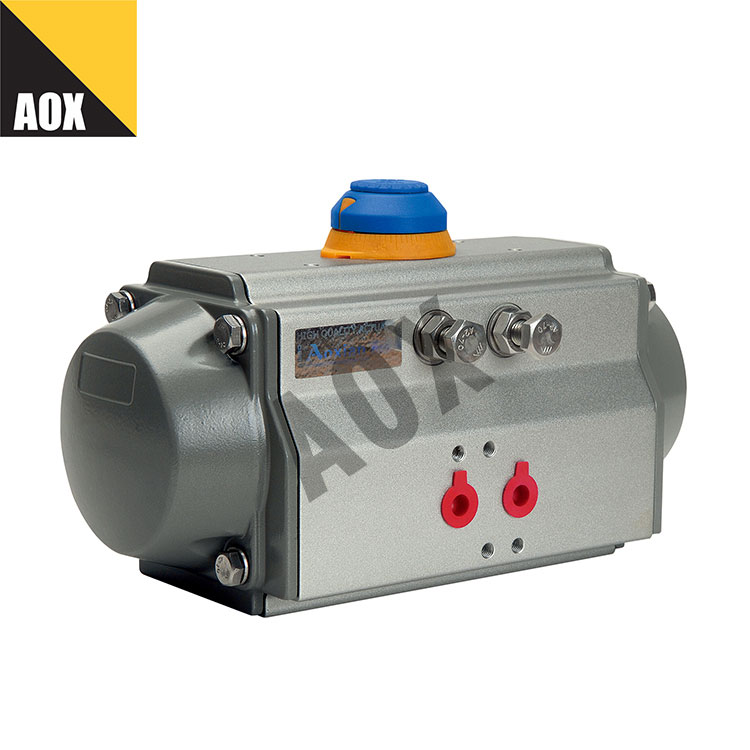 Industrial double acting pneumatic actuator