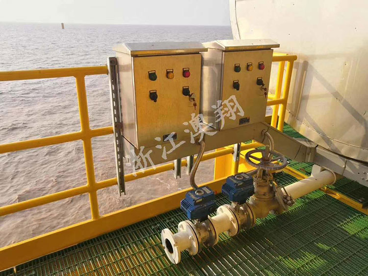 AOX-R rotary electric actuators are widely used in the marine industry