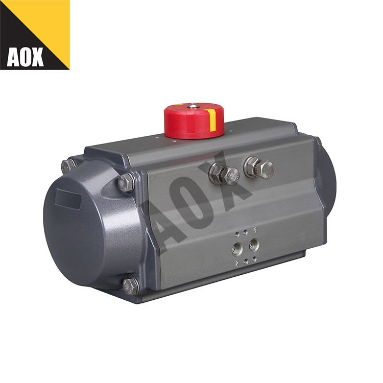 Working principle of double acting pneumatic actuator